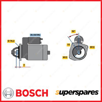 Bosch Starter for Volvo C30 S40 S60 S80 V50 V60 XC60 XC70 Cross Country XC90