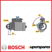 Bosch Starter Motor for DAF CF 75 FA FAG FAN FAR FAS FAT FT 75.250 2001-2002