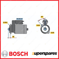 Bosch Starter Motor for Audi A3 8P1 8PA TT 8J3 8J9 2.0L 3.2L 05/2003-06/2014