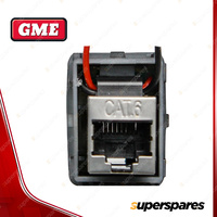 GME RJ45 Pass-Through Adaptor - Type 8 White Suit XRS Connect UHF CB Radios