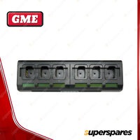 GME 6 Way Battery Desktop Multicharger with Rapid Charge Rate BCM-SS002