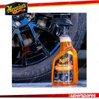 Meguiar's Hot Rims Black Wheel Cleaner 709ml - High Cling Foaming Action