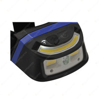 Narva Rechargeable LED Head Lamp 250 Lumen 2 x COB LEDs 120 deg angle flood beam