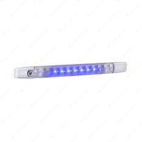 2 x Narva 12V Dual Colour LED Strip Lamp White/BLue with Touch Switch 87538WBBL