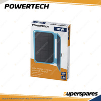 Powertech 10W Solar Mobile Charger with USB Output with 1M Cable Lightweight