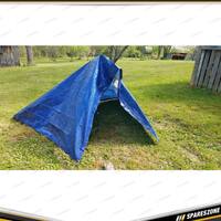 Loadmaster 90GSM Blue Tarp With Reinforced Corners - 4 x 6 Inch / 101 x 152mm