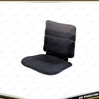 PC Covers Lumbar Back Support & Seat Cushion - with Adjustable Lumbar Support