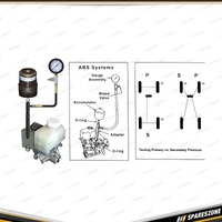 46 Pcs of PK Tool Brake & Clutch Cylinder Pressure Tester Master Kit