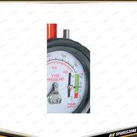 Pro-Tyre Heavy Duty Tyre Gauge - Dial Gauge With Tread Depth Indicator