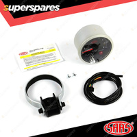 SAAS Tachometer Petrol 0-8K RPM Shiftlight 80mm Black Street Series 12V