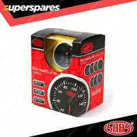 SAAS Electronic Fuel Level Gauge 52mm Black Face Streetline Series