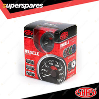 SAAS Electronic Oil Pressure Gauge 0-100psi 52mm Black Muscle Series