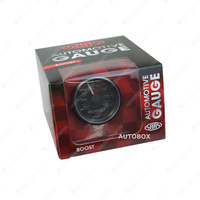 SAAS Turbo Boost Gauge 30 In-Hg 20 psi 52mm Black Face Muscle Series