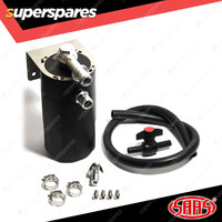 SAAS Oil Catch Tank 4X4 Baffled Black Billet 500ml Premium Quality