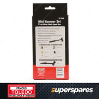 Toledo Mini Multi-Head Precision Hammer Set with Handy wedge handle - 8 oz