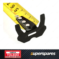 Toledo Heavy Duty Tape Measure Metric 10 Metre Double Sided - Auto Lock