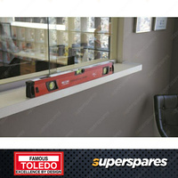 Toledo Magnetic Box Level - 600mm Length Reinforced aluminium frame