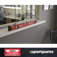 Toledo Magnetic Box Level - 1200mm Spirit Level Reinforced aluminium frame