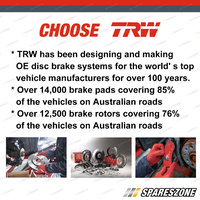 Front + Rear TRW Disc Brake Pads for Holden	 Commodore VE SSV Brembo Upgrade