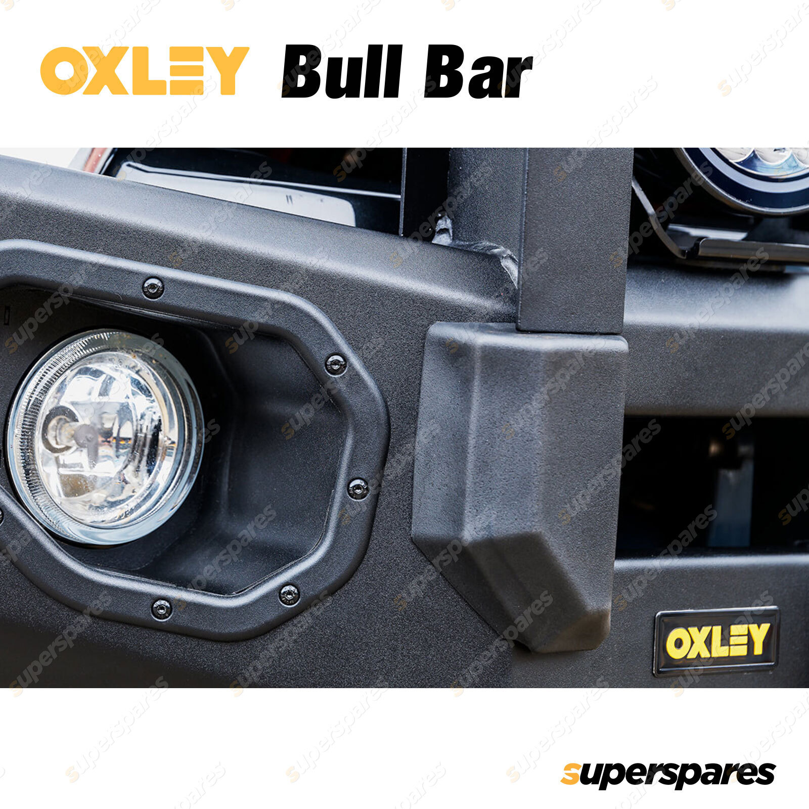 Bull Bar with Winch, Spotlights, Rated Recovery Points