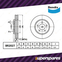 Bendix Rear ULT Rotors + ULT+ Pads for Holden Statesman WM Commodore VE 3.0 3.6i