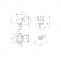 Bosch Boost Pressure Sensor for DAF CF 75 85 FAD FAG FAR FAT LF 55 FA FAN FT