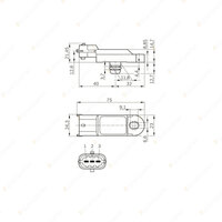 Bosch MAP Boost Pressure Sensor for Abarth 500C 595C 695C 124 Spider 1.4L 08-On