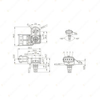 Bosch MAP Boost Pressure Sensor for Renault Megane Scenic 1.9L 81Kw 96Kw 05-On