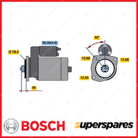 Bosch Starter Motor for Audi A1 8X1 8XA 8XF 8XK A3 8P1 8P7 8PA TT 8J3 8J9 04-15