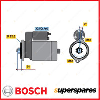 Bosch Starter Motor for Volkswagen LT 28-35 LT 28-46 2D 2.5L 2001-2006