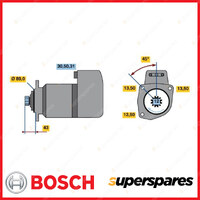 Bosch Starter Motor for Renault Trucks G 340ti 19/T G 330 17 19/T 1990-1991