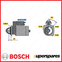 Bosch Starter Motor for Volvo F7 FL6 608 610 611 612 613 614 615 616 617 618 619