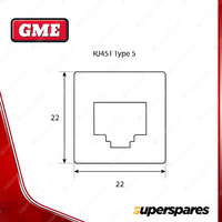 GME RJ45 Pass-Through Adaptor - Toyota Suit XRS Connect UHF CB Radios