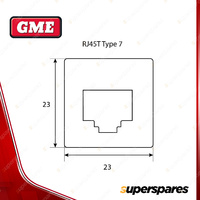 GME RJ45 Pass-Through Adaptor Suit Mazda BT-50 23mm x 23mm Factory Blanks