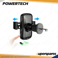 Powertech Phone Cradle with 15W Wireless fast Charger fits most vehicles