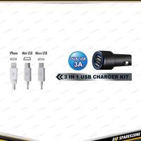 Charge Cigarette Lighter Accessory Socket - Multi-Interface 2x USB Charger