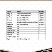 PK Tool Digital Multimeter - with Broad Range of Voltage & Current Measurement