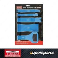 Toledo 5 Pc of Plastic Trim & Clip Remover Set - 170 - 180mm Length