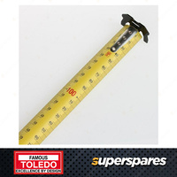 Toledo Heavy Duty Tape Measure Metric 10 Metre Double Sided - Auto Lock