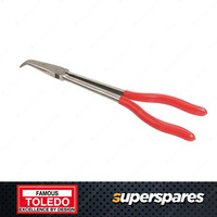 Toledo 3pc of Extra Long Nose Plier Set - 3 Tips of Straight 45 90