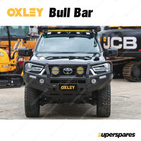 OXLEY Bull Bar Includes Tow Points & Fog Lights for Toyota Hilux 2020-2023