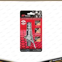 PK Tool Grease Gun Coupler Nozzle - Quick Release Lock-On Fast On/Off