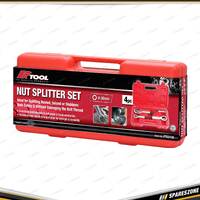 4 Pcs of PK Tool Nut Splitter Set - Can Use with Sockets or Spanners