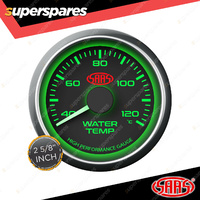 SAAS Water Temp Gauge 40 Degree - 120 Degree 66mm 2-5/8" Black Muscle Series