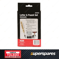 Toledo 37pc of Automatic Letter & Number Punch Set - 5mm punch size