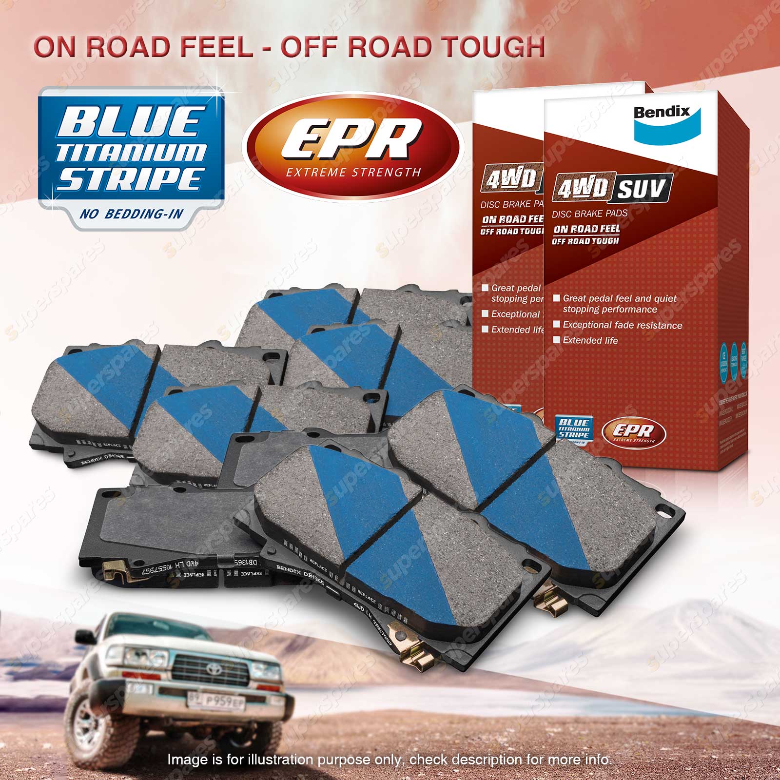 Toyota fj deals cruiser brake pads