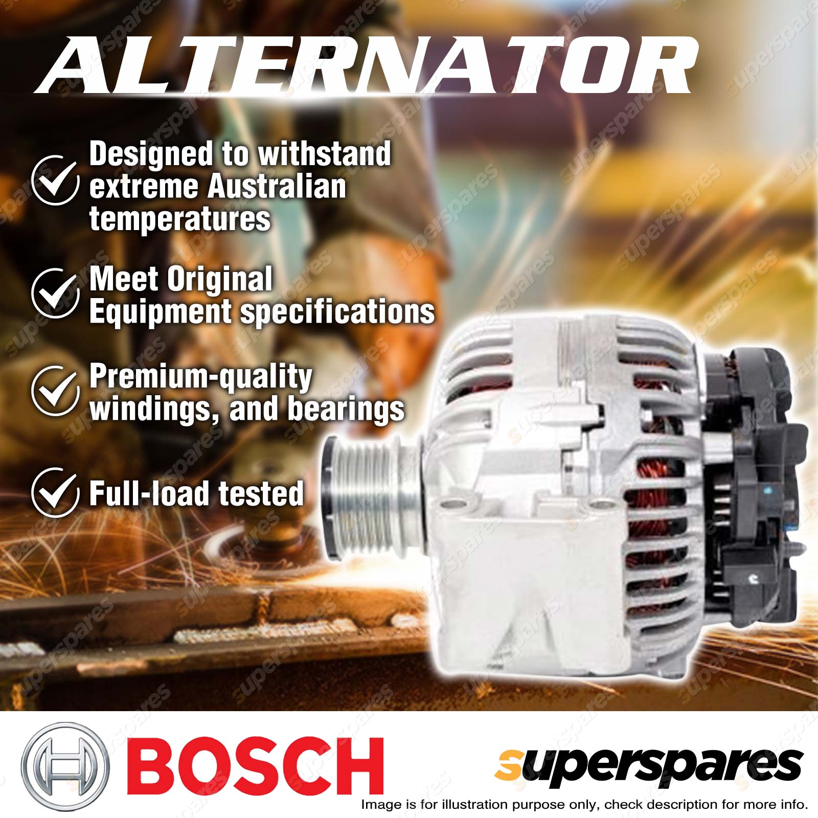 Bosch Alternator for Mercedes Benz Vito 108CDI 110CDI 112CDI