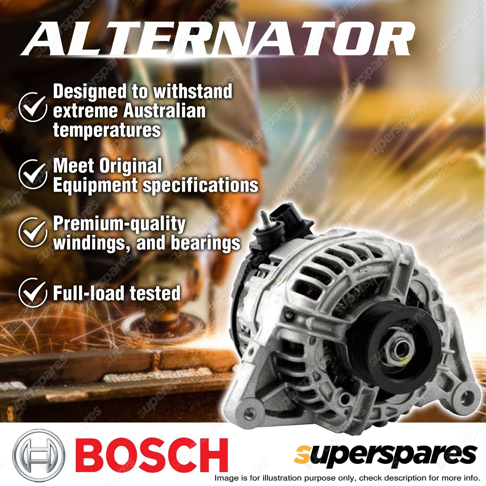 Bosch Alternator for Toyota Corolla E18 ZRE152R ZZE122 1ZZFE Rukus