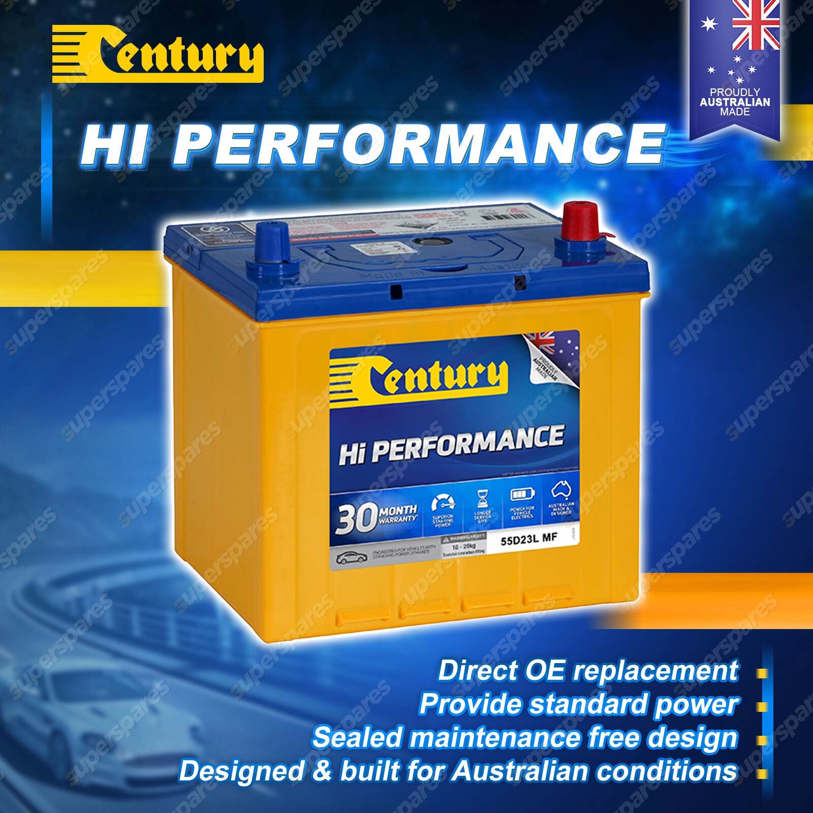 Century Hi Performance Battery for Toyota Caldina Camry SV21 22 11 Celica  Chaser