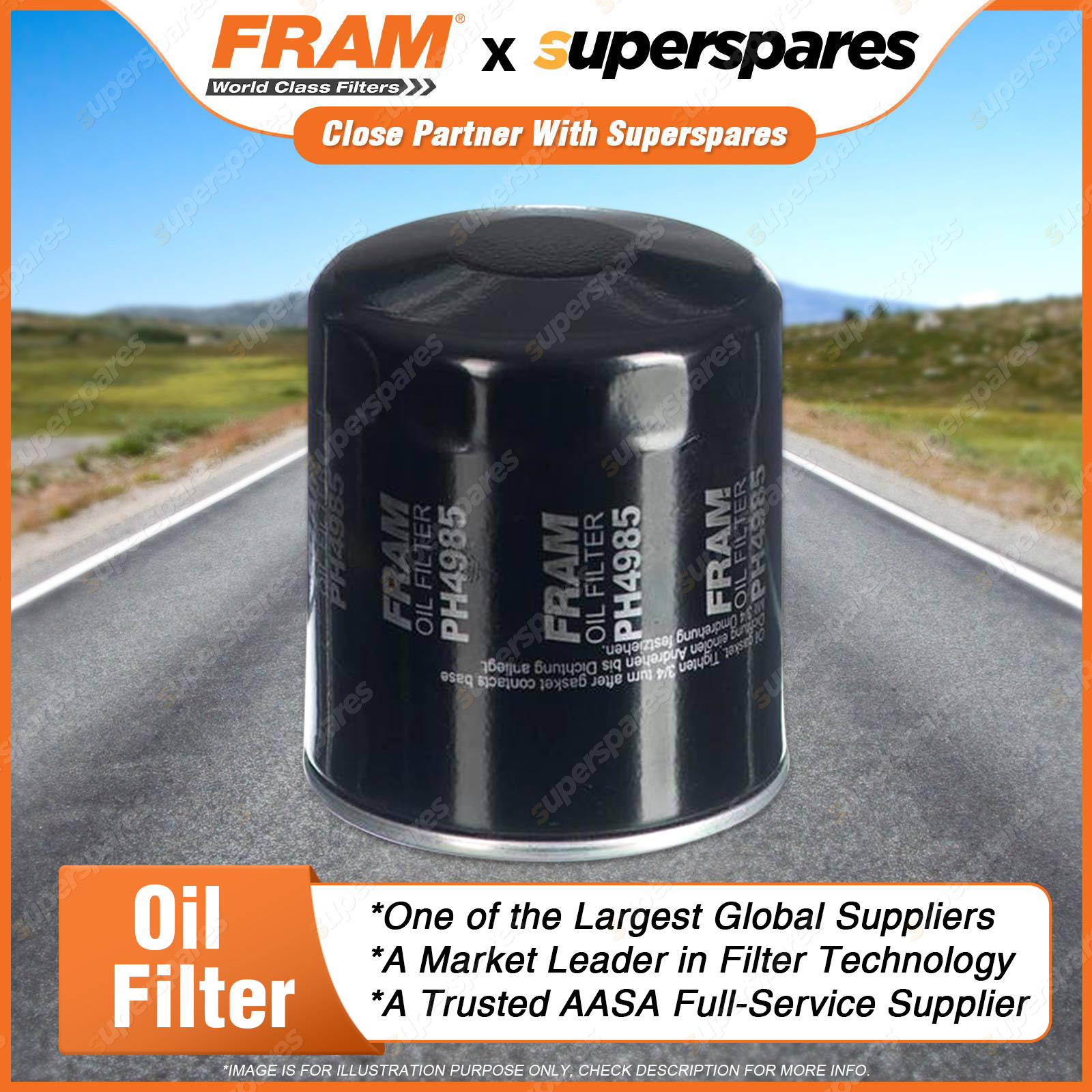 Fram Oil Filter for Toyota Hilux GGN120 125 15 25 GRN215 GUN122 123 125 126  136